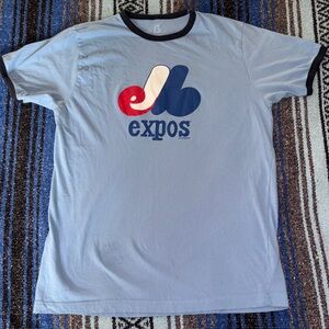 MLB Montreal Expos Retro Style Ringer Tee Shirt